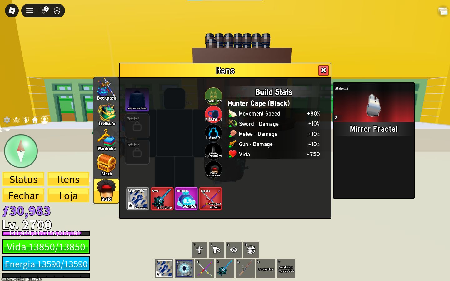 CONTA DE ROBLOX PERFEITA COM SKINS FOCADA EM BLOX FRUIT MAIS UPANDA EM 1000+ JGS