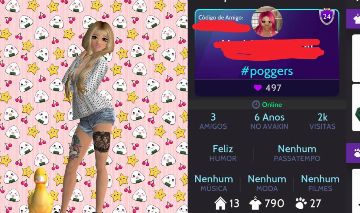Conta avakin life 6 anos nivel 24 com muitos conjuntos de animação
