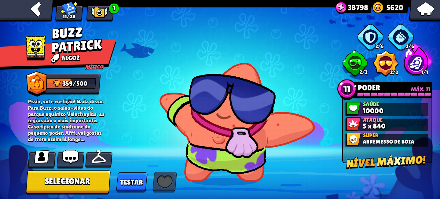 Conta brawl stars com Full acesso, criada em 2018, com Shelly estelar