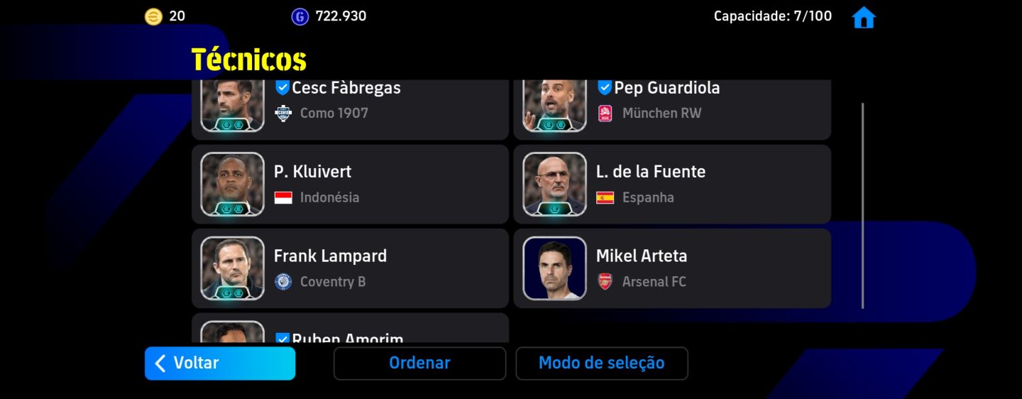 CONTA EFOOTBALL SEMI-FULL NOVO ADRIANO | NEYMAR BIG | BALE 107 | ZICO TIME 3260