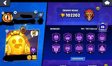 Conta brawlstars + d 100k Rara