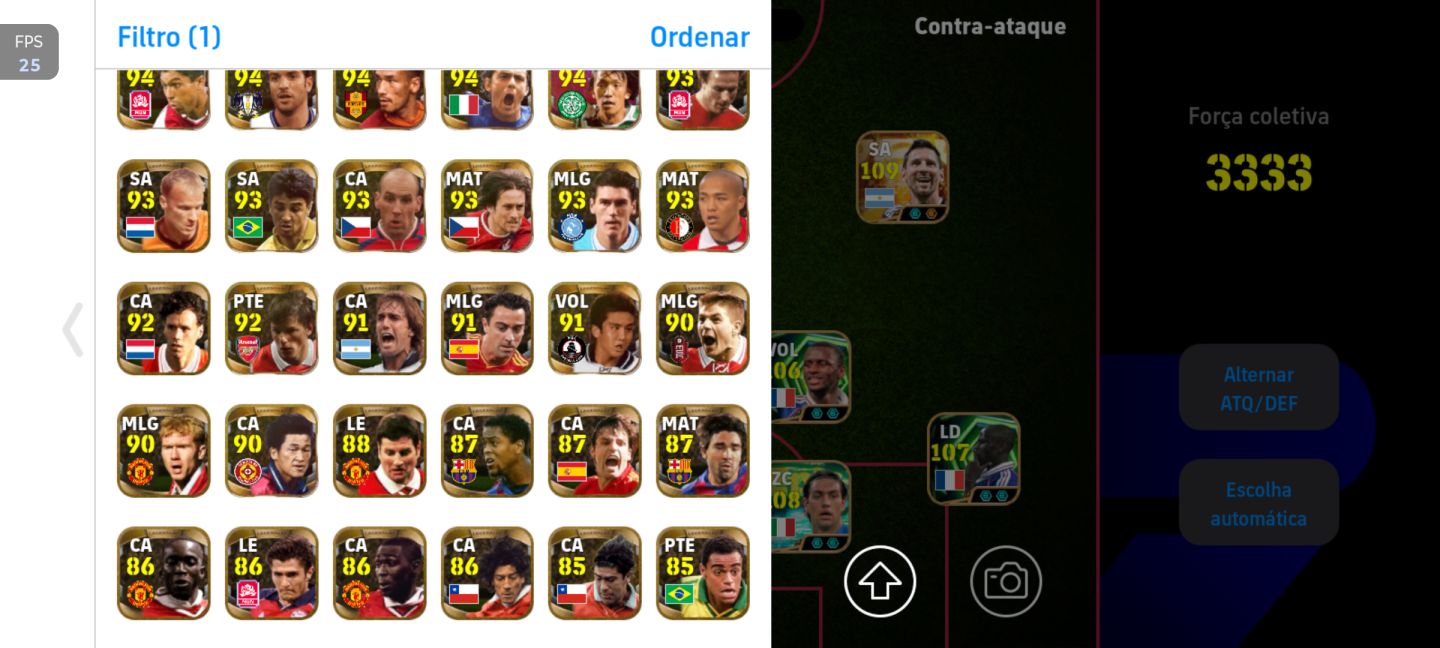 Conta efootball com 3337 de força (valor negociável)