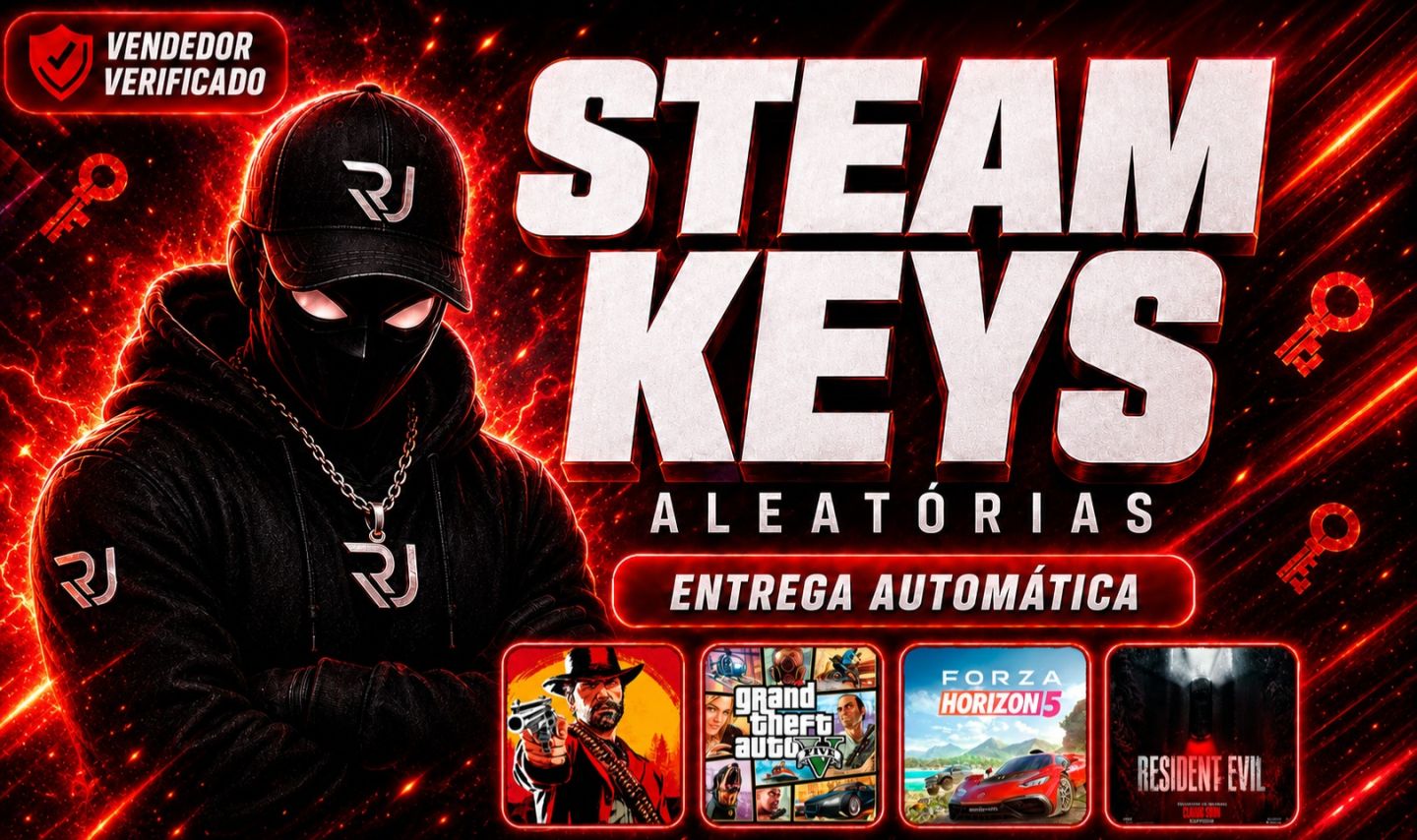 KEYS PREMIUM STEAM JOGOS, PAGUE 1 E LEVE 6, KEYS DE R$200, R$500,00 + BRINDE