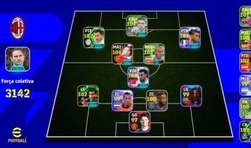 Conta eFootball Mobile Força 3142 | Suárez e Olise Blitz Curler !!