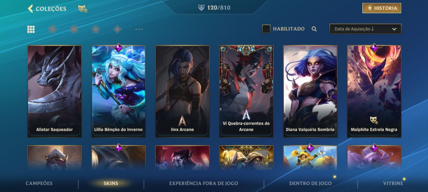 Conta de Wild Rift-todas as skins do yone