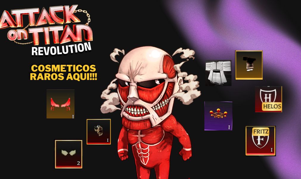 Attack On Titan Revolution - COSMETICOS RAROS - Entregas Rápidas(AOTR)