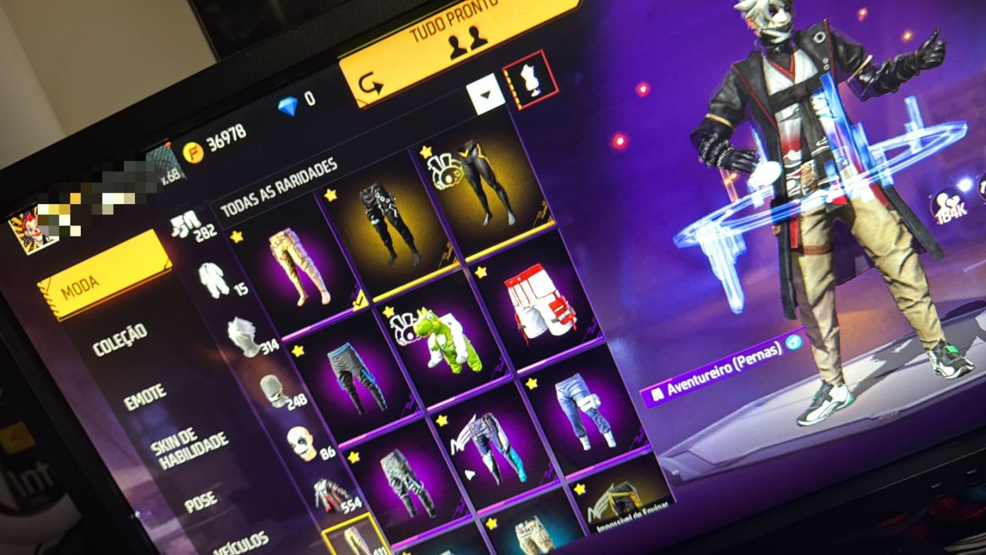 Conta de Free Fire rara disponível