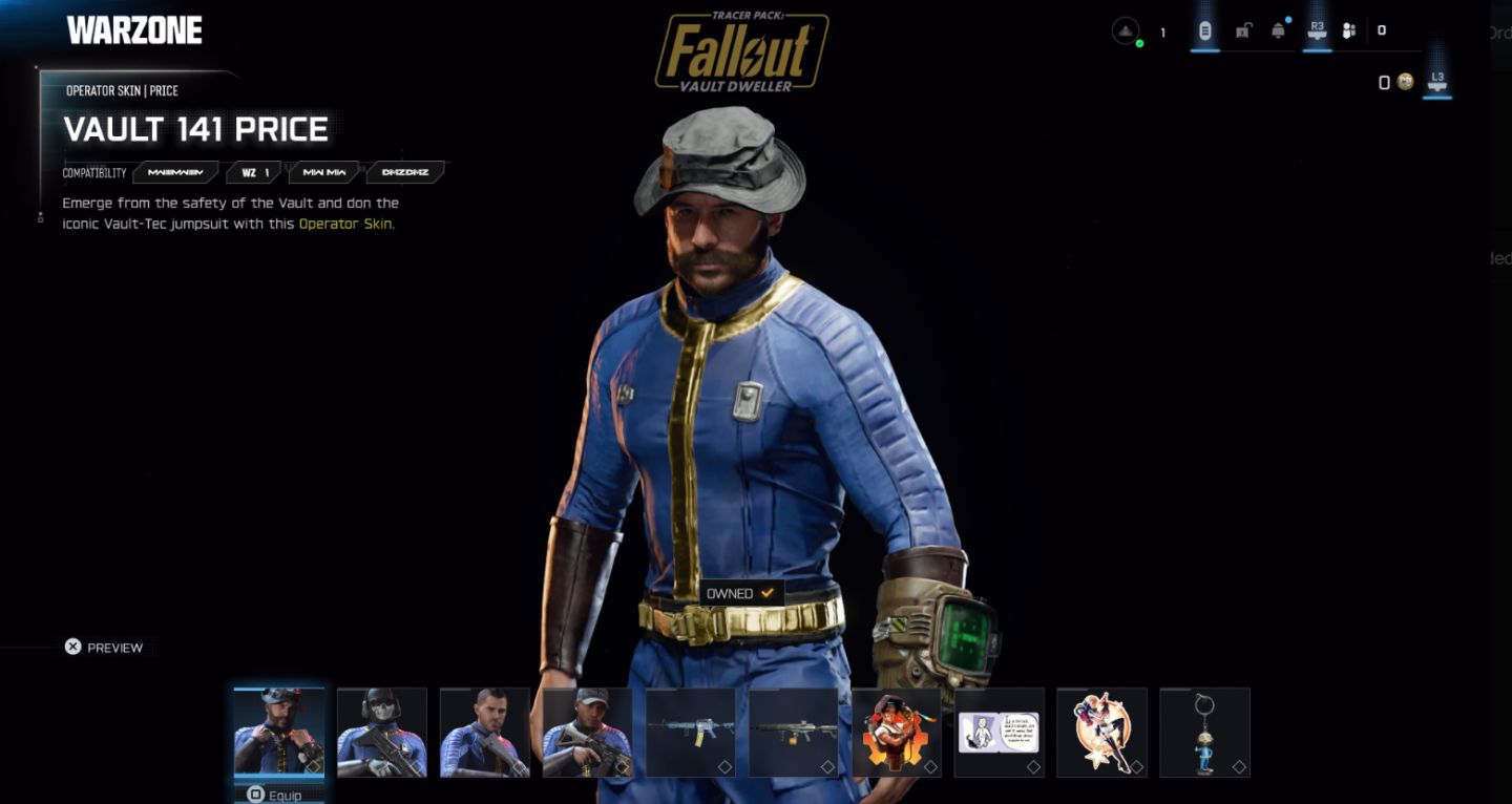 CONTA WARZONE RARA COM FALLOUT PACOTE COMPLETO