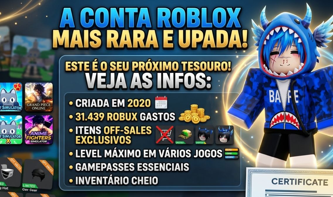 ROBLOX CONTA DE 2020 | INVENTÁRIO DIVERSIFICADO