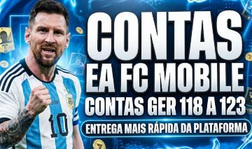 [LIQUIDAÇÃO DE PREÇO] CONTAS FC MOBILE GER 118 A 123