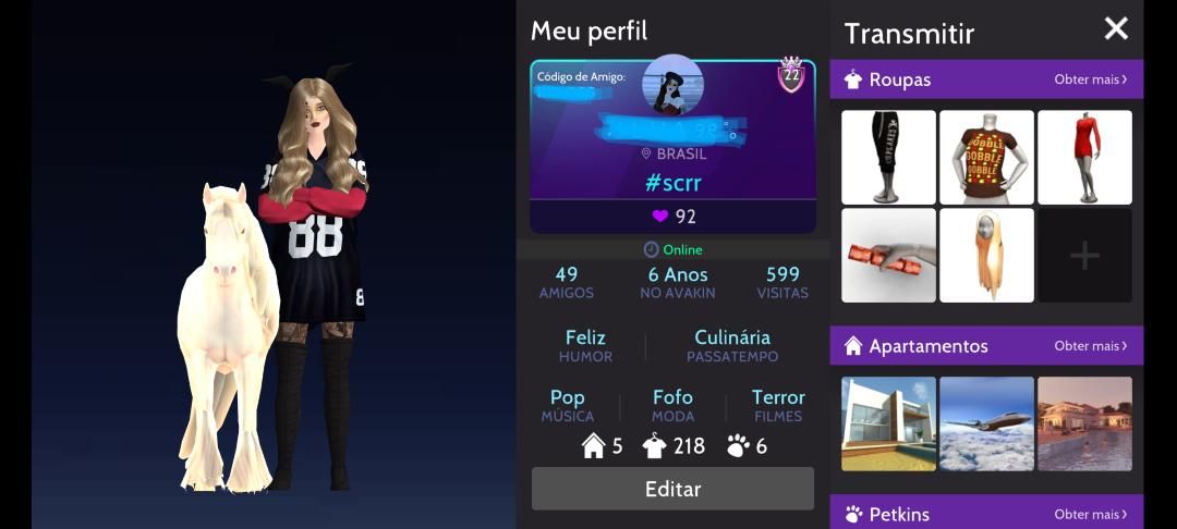 CONTA FEM NVL 22 AVAKIN LIFE (6 ANOS DE JOGO)