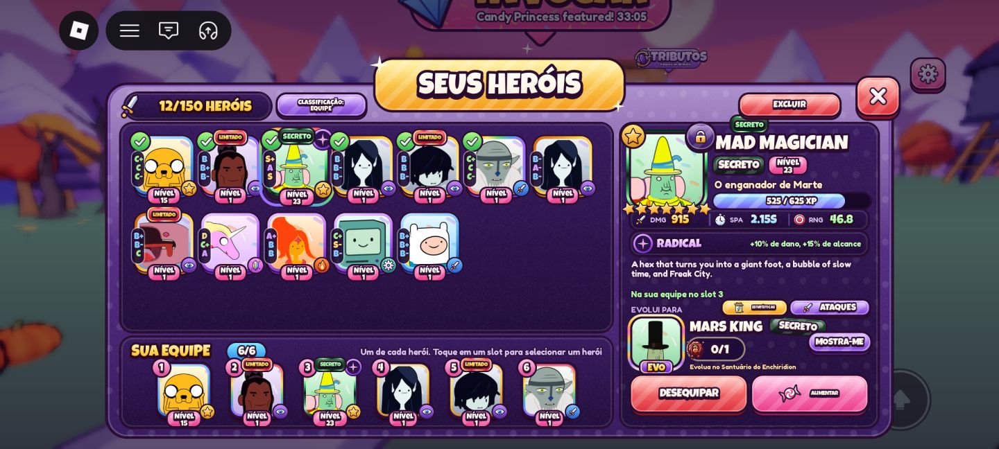 Conta roblox de candy kingdom