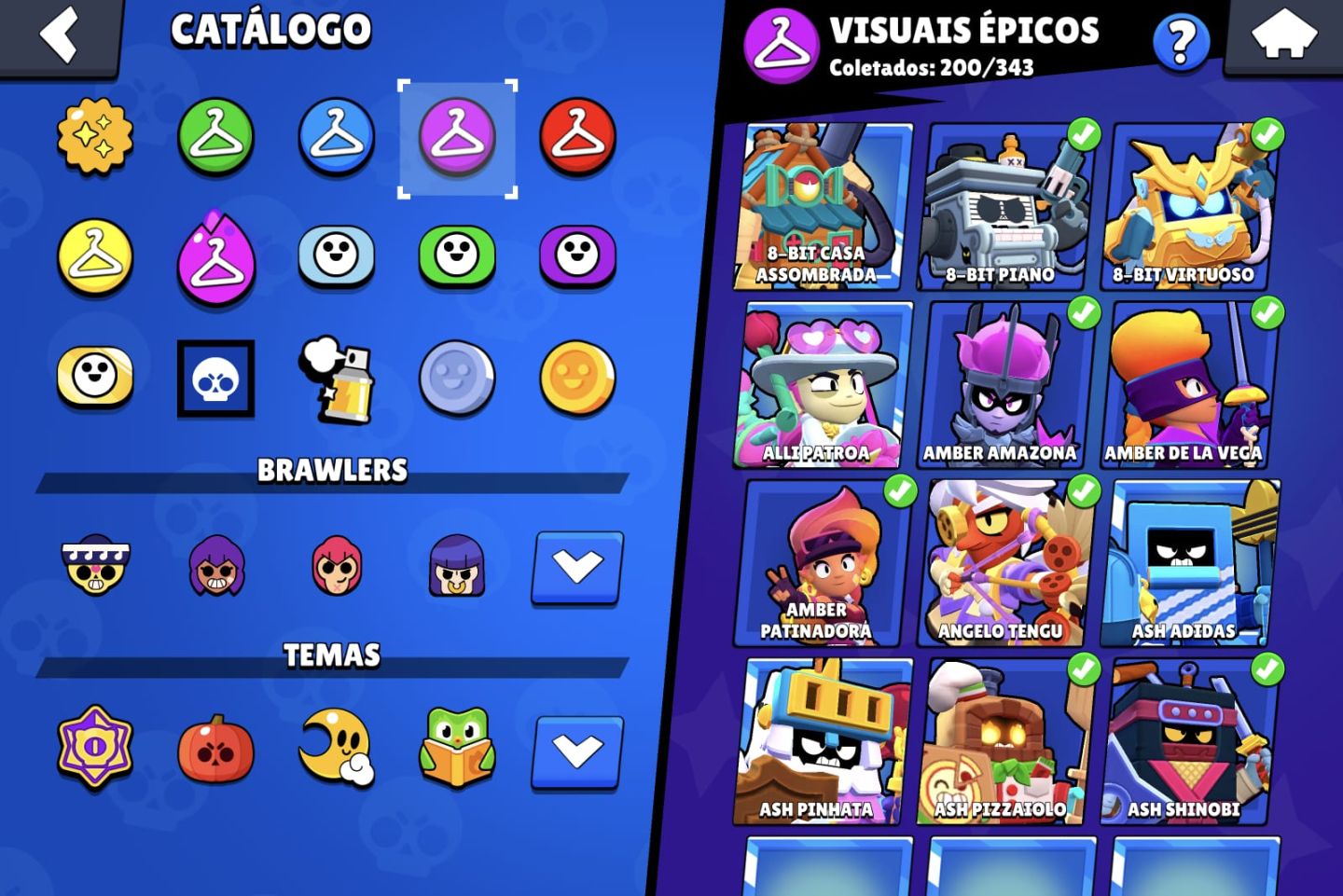 Conta Brawl Stars Full Acesso | 70k+ Troféus | 107/107 Brawler