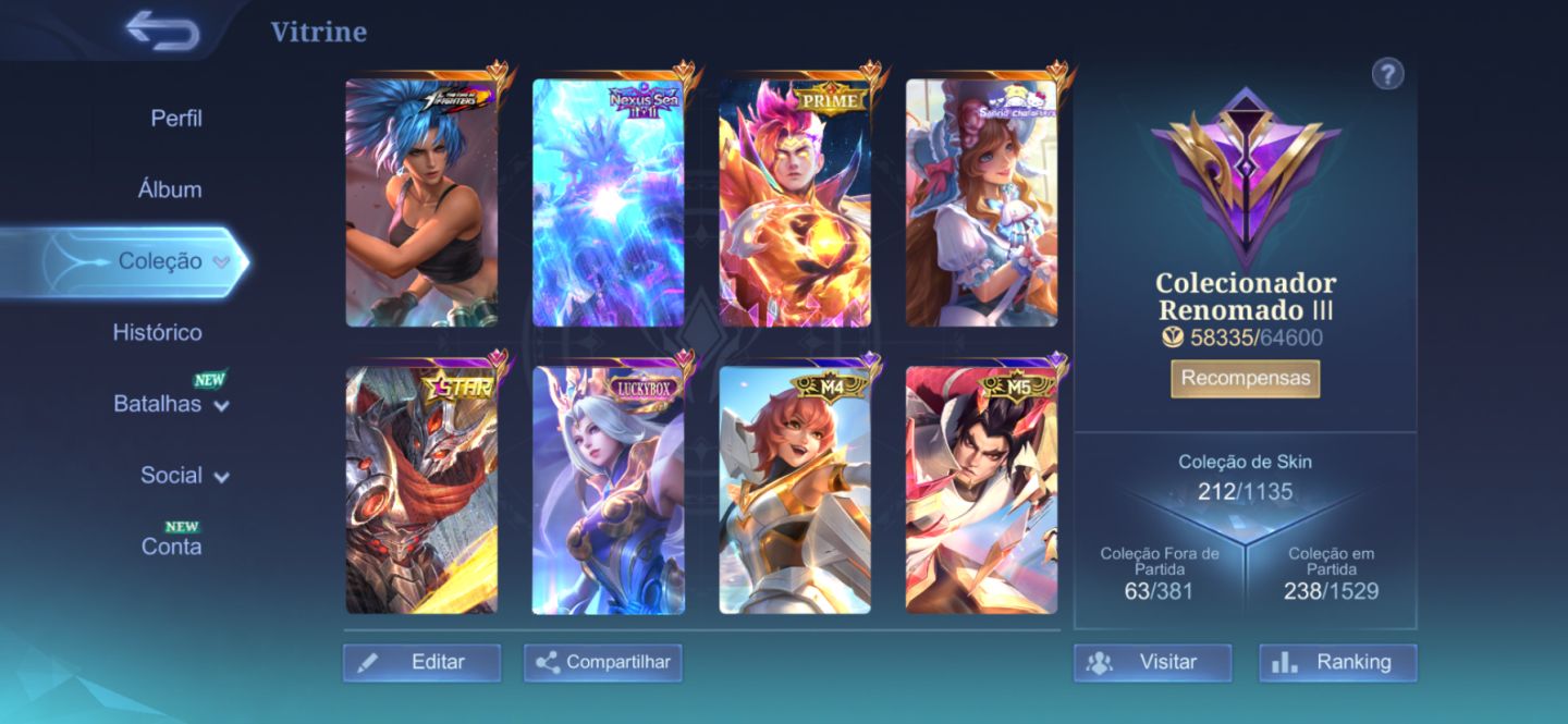 CONTA MOBILE LEGENDS TOP NO PRECINHO