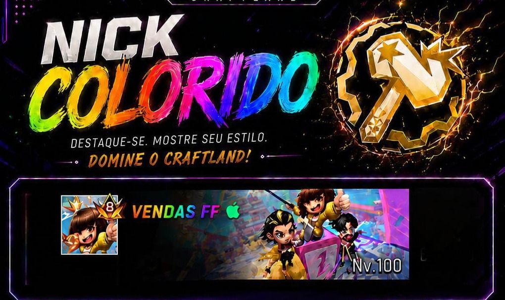 Nick colorido no free fire