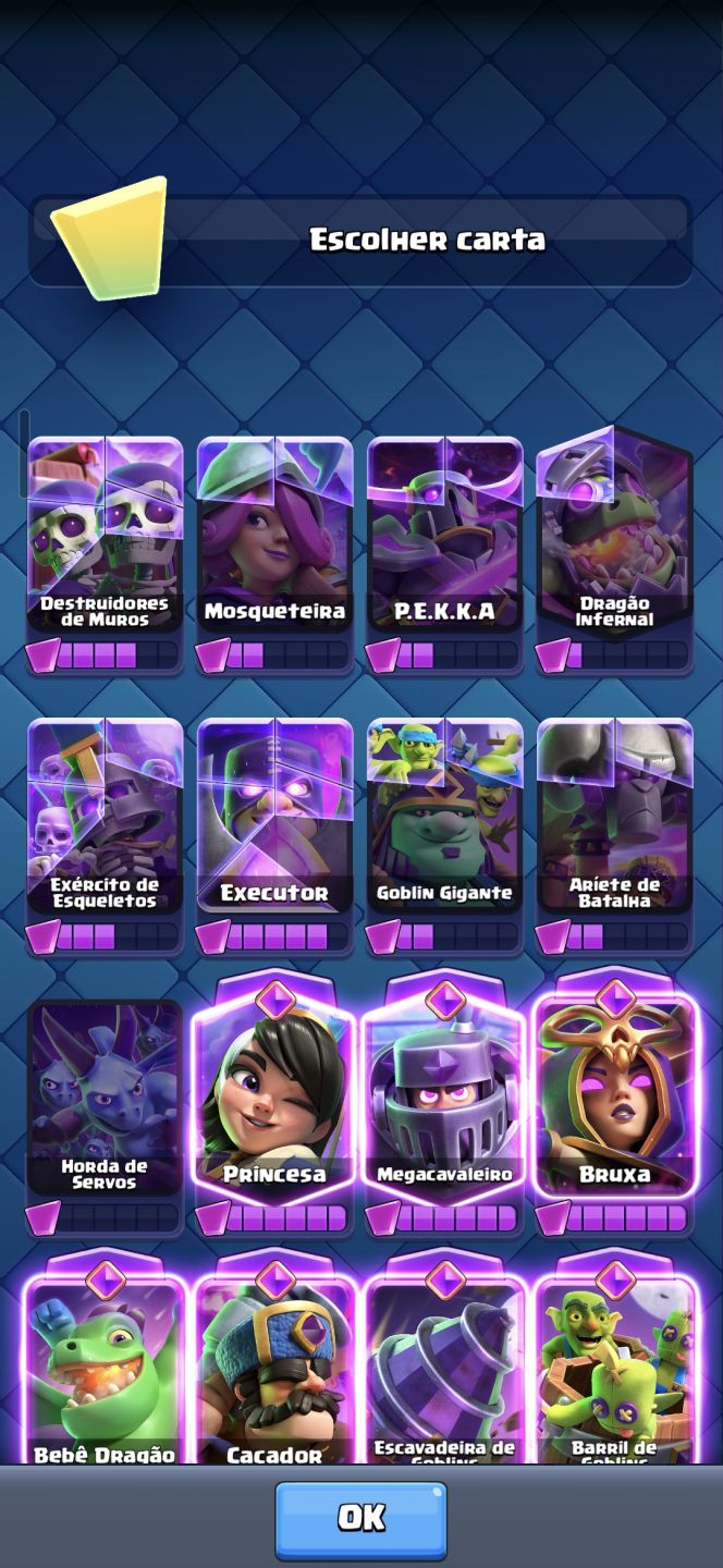 Conta full de clash royale
