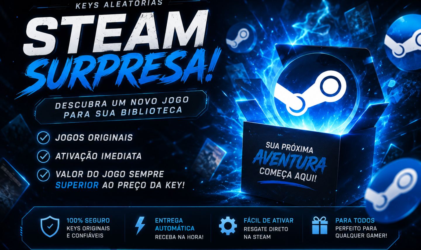 Steam Keys Aleatórias (Entrega Automática)