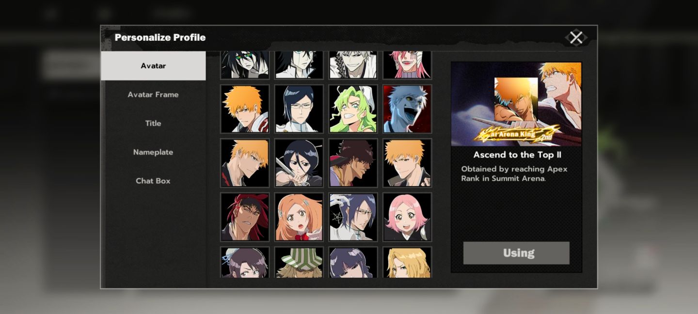 Conta De Bleach Soul Resonanse Upada Lv76 +Inf na descrição