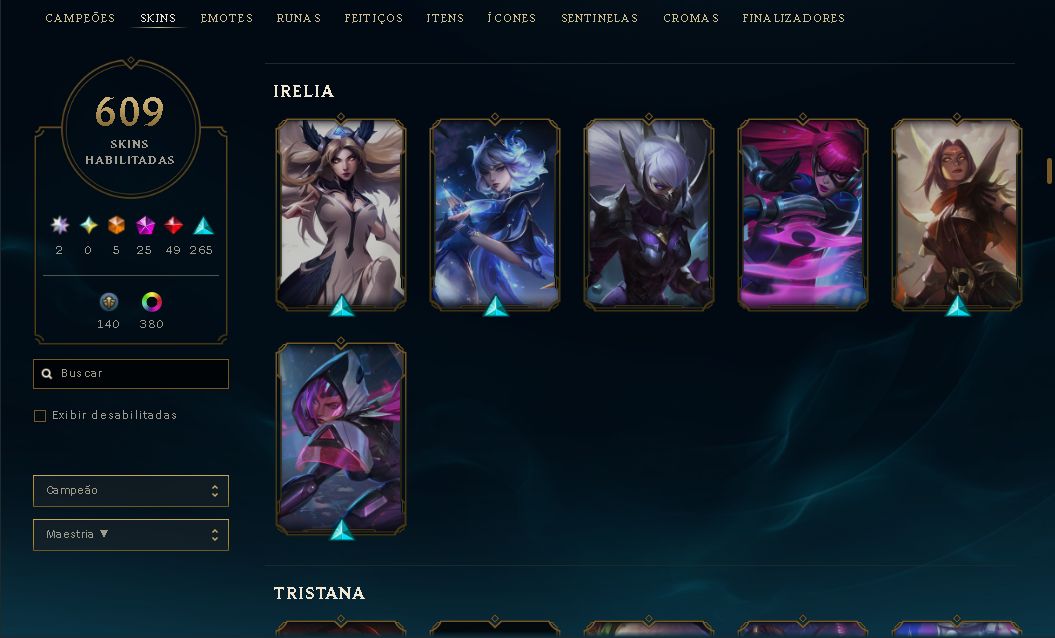 CONTA LEAGUE OF LEGENDS 2015