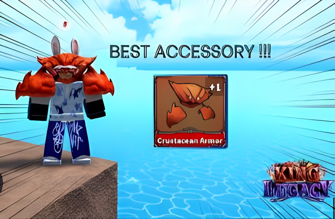 KING LEGACY | VENDA DO ITEM CRAB ARMOR | UM DOS ITEM MAIS RARO DO JOGO |