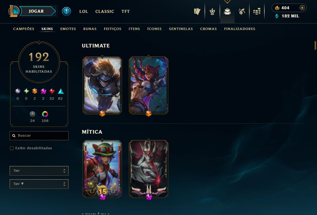 Conta Plat 4 com MMR Quase zerado. Foco para ADCs.
