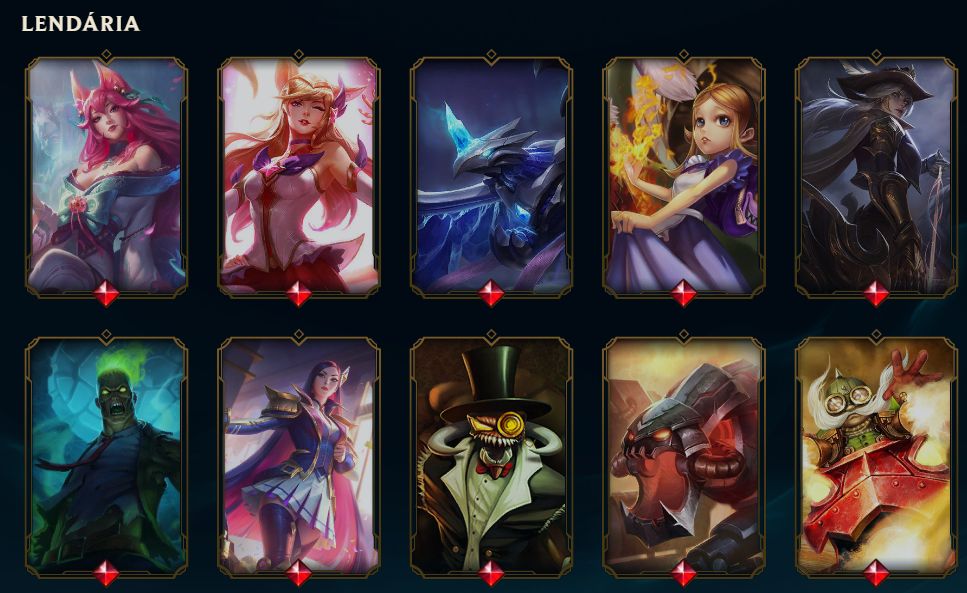 CONTA LOL 784 SKINS