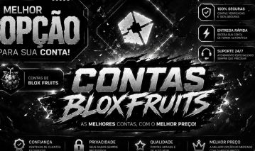 Conta Blox Fruits nível máximo com skin top pra fazer combinação.