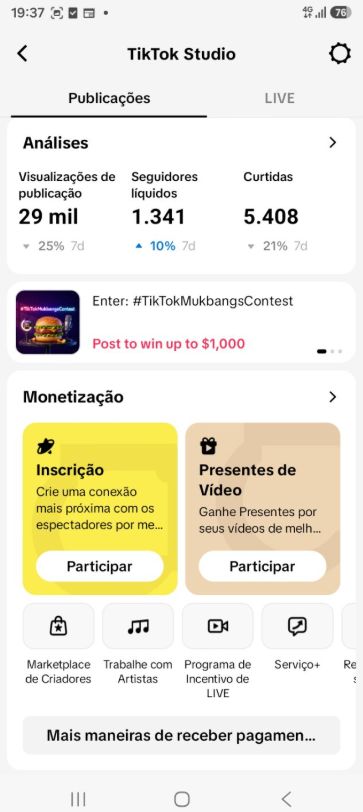 CONTA TIK TOK 15K SEGUIDORES REAIS + PROMOÇÃO+ENGAJAMENTO+SUPORTE 24 HORAS