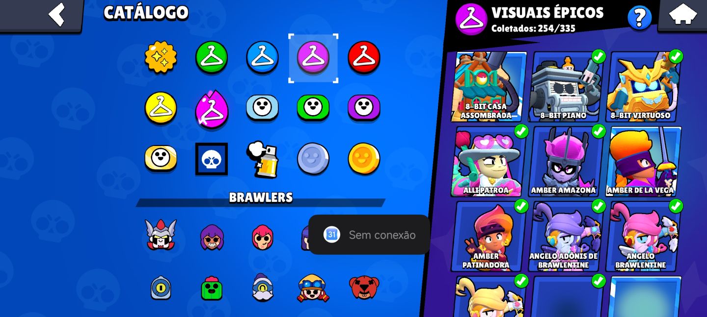 CONTA DE BRAWL STARS RARA