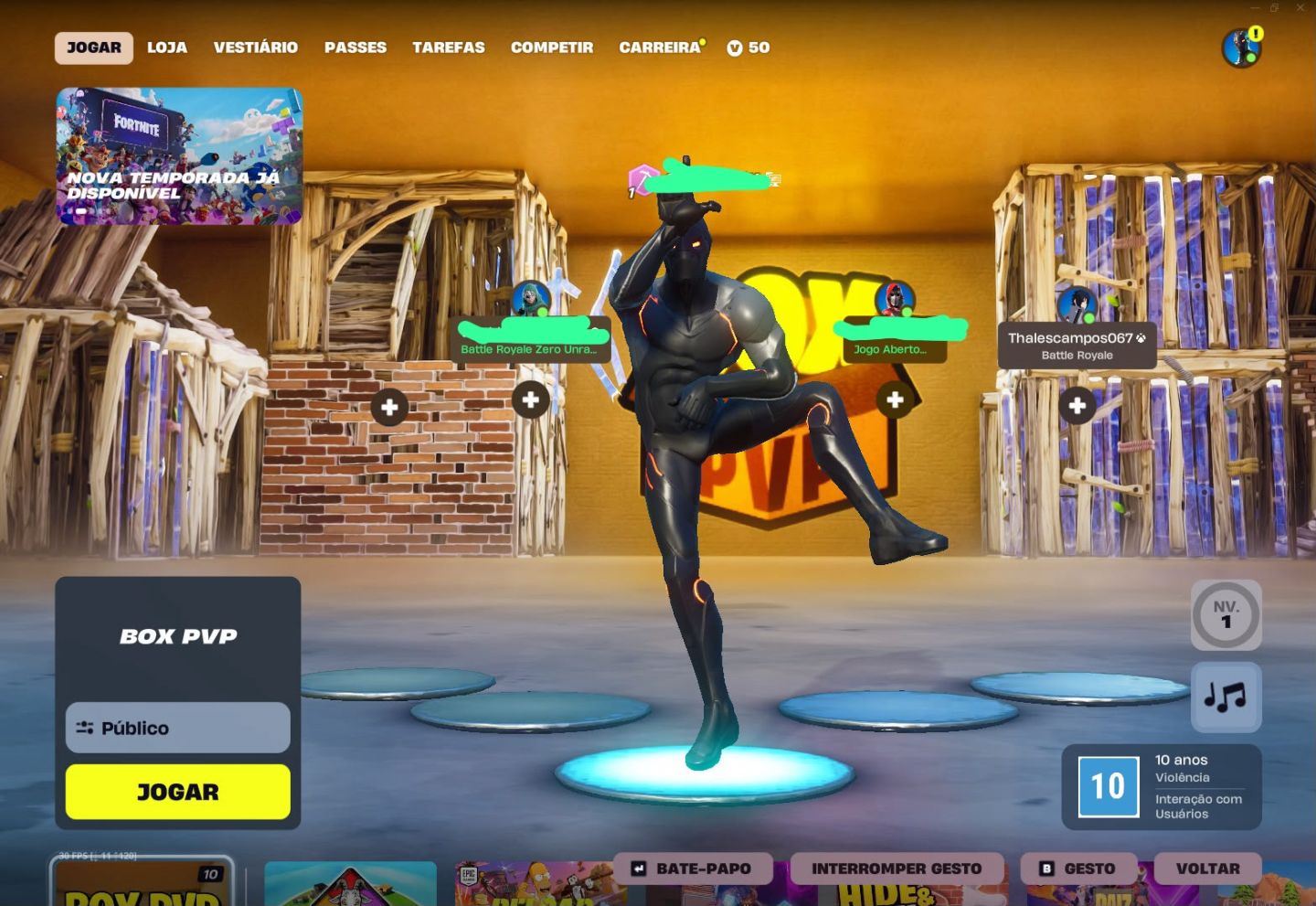 Conta Season 3 e 4 com Agente Corrupto e skin secreta muito rara!!!