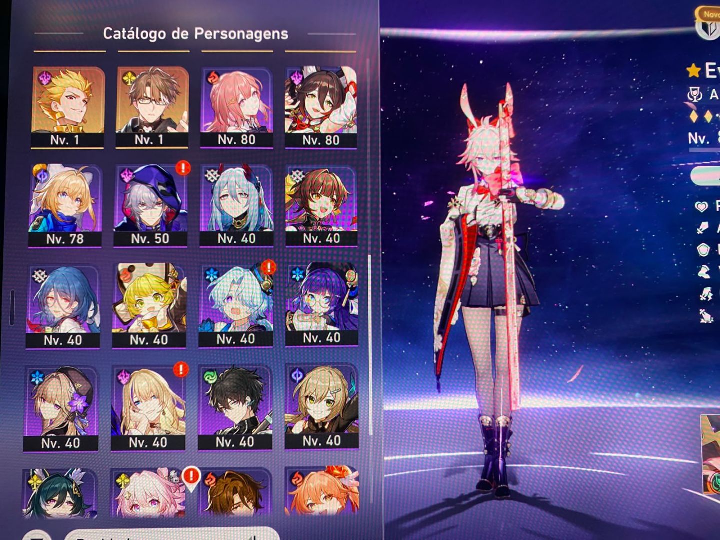 Conta de Honkai + Genshin | Evanescia, Robin Summereto e 21T5