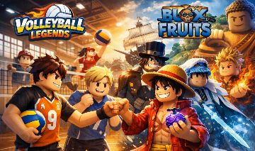 Conta de Roblox Blox fruits e Volleyball Legends, 5K DE ROBUX GASTADOS