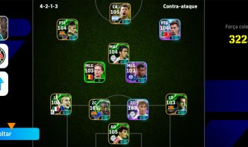 CONTA EFOOTBALL 3225 DE FORÇA