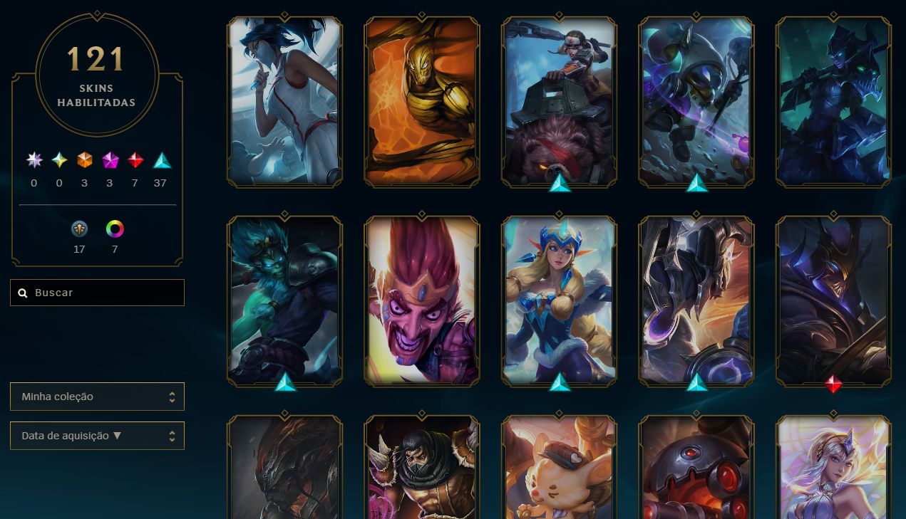 CONTA GOLD 3 SOLOQ FERRO1 FLEX - 80 SKINS 106 CHAMPS FULL ACESSO