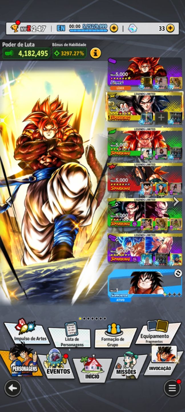 CONTAS DRAGON BALL LEGENDS [ENTREGA AUTOMÁTICA]