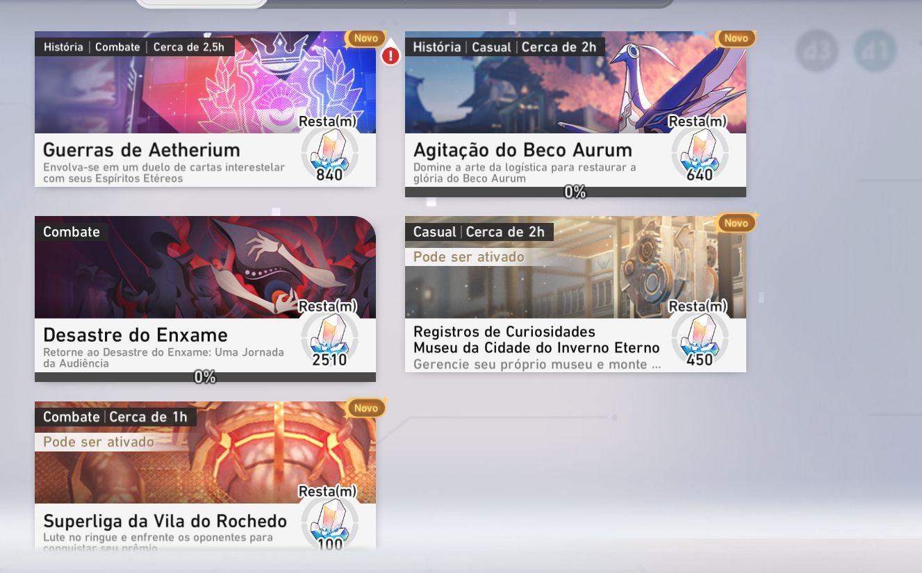 Conta Honkai Star Rail Euforia Team lv 36 todos eventos on user e niver livres