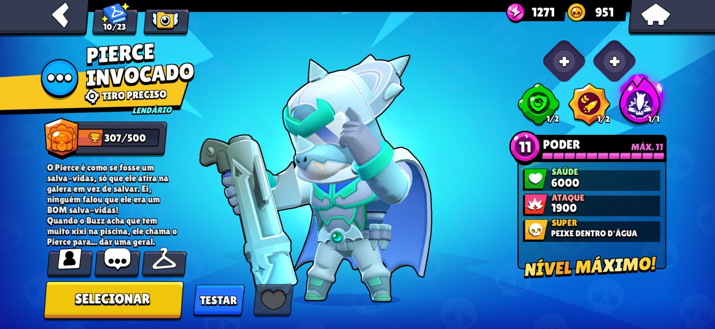 Conta de braw stars conta com varias skins miticas e epicas conta de 2023