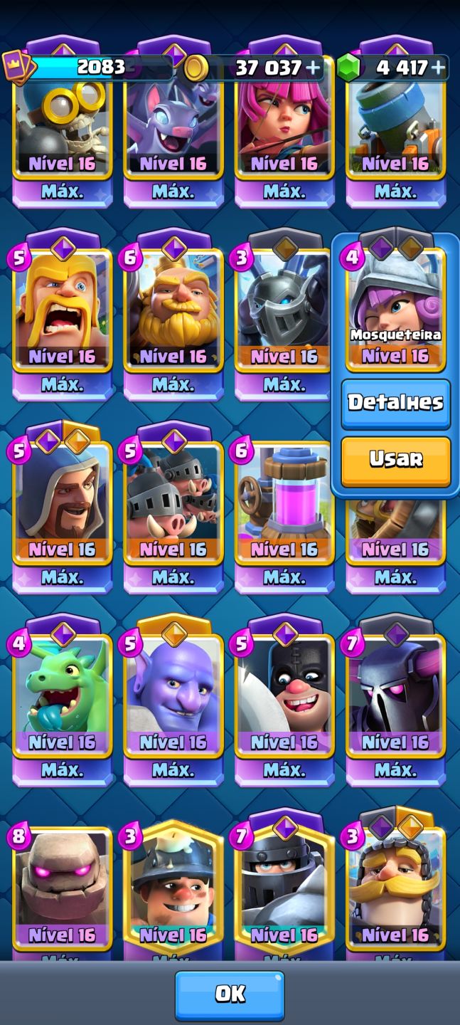 Conta Clash Royale