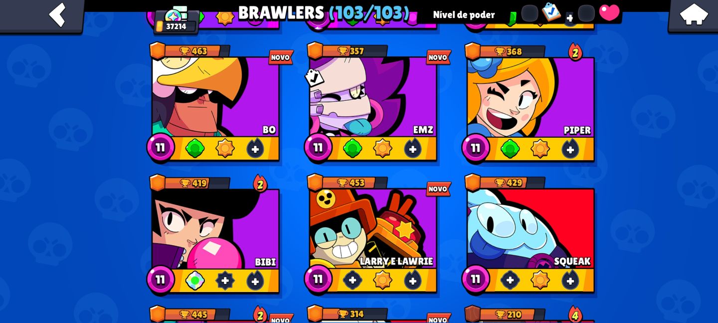 CONTA BRAWL STARS COM SHELLY ESTELAR
