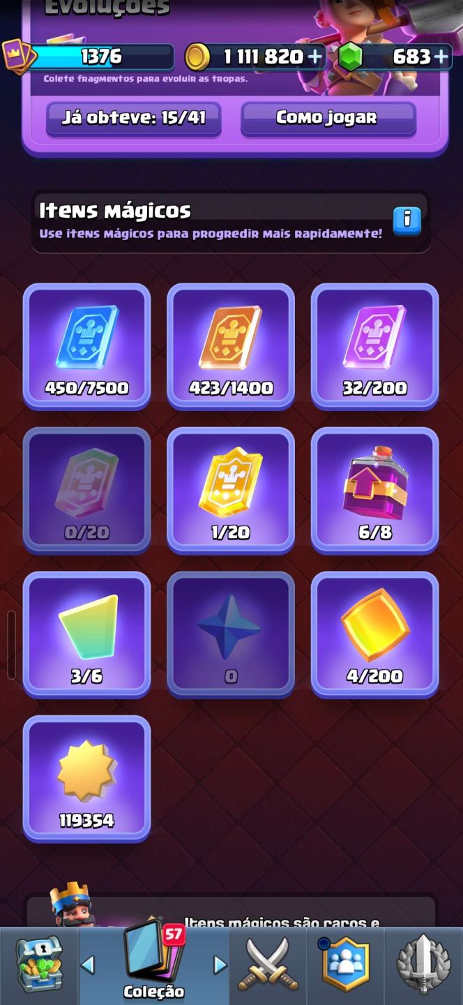 CONTA CLASH ROYALE MUITA EVO FOCADA EM LOG BAIT