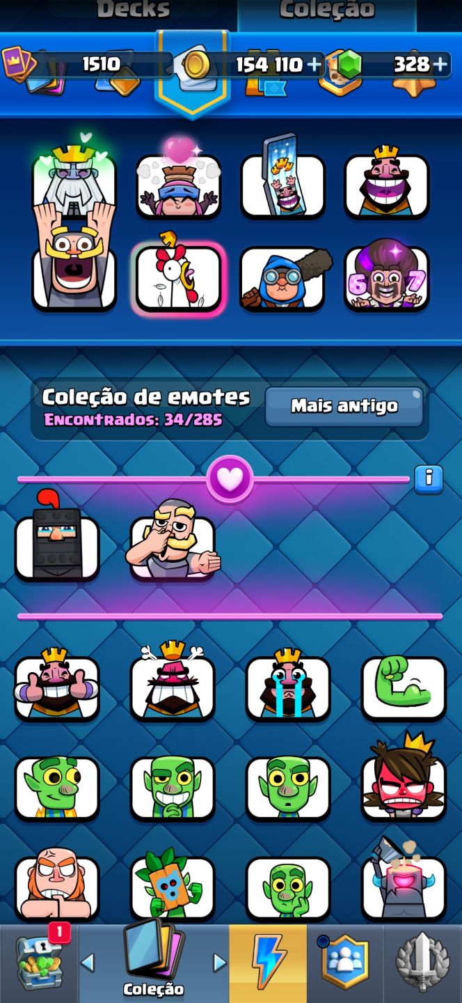 Conta de clash bem montada