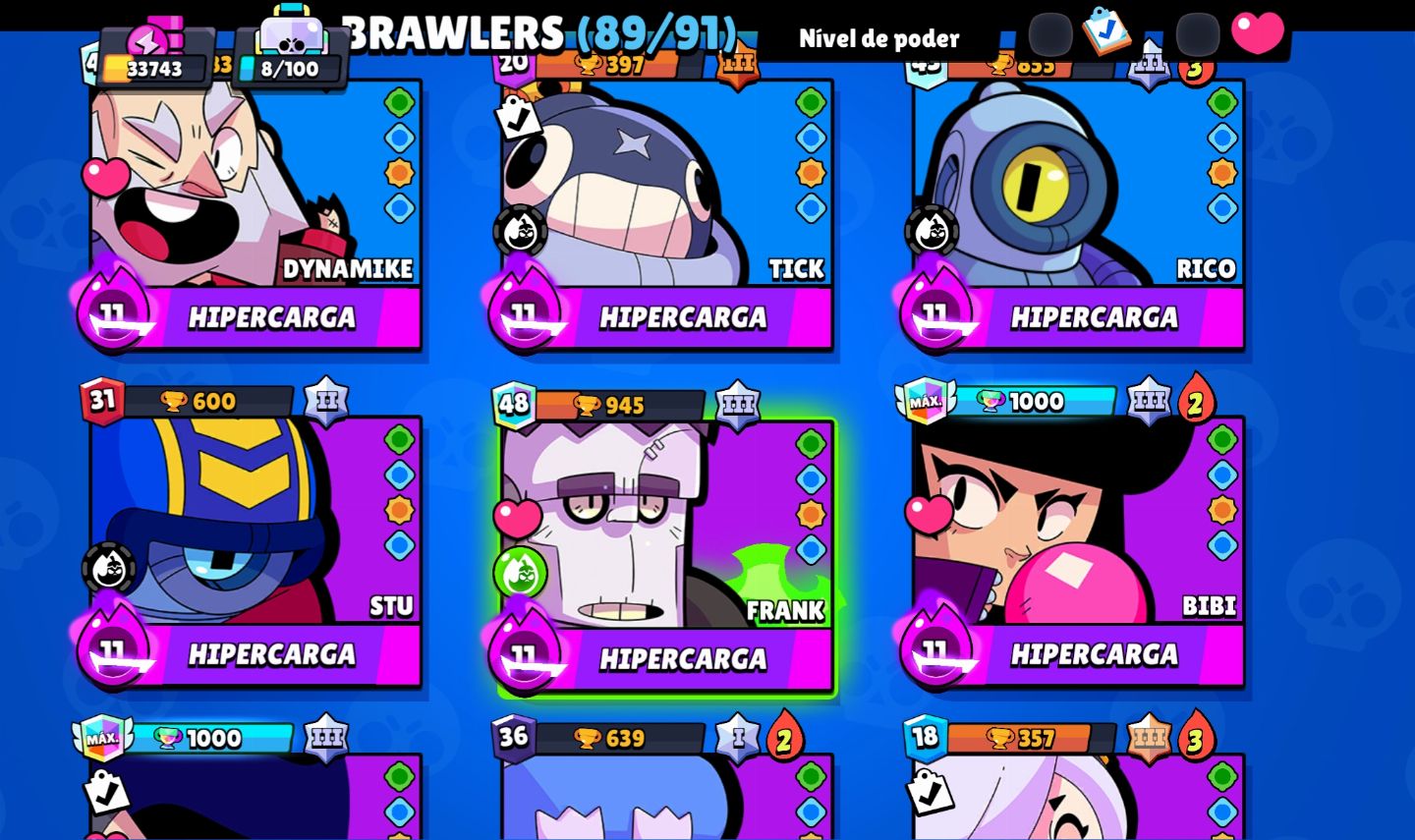 Conta de Brawl stars super gemada