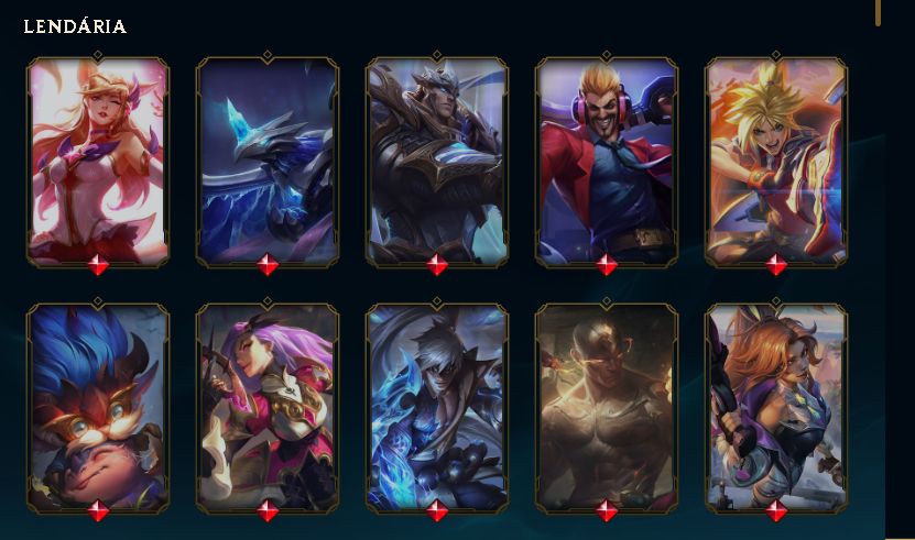 CONTA LOL LVL 353 | 141 SKINS | ULTIMATE + 2 MÍTICAS + 16 LENDÁRIAS | EX OURO