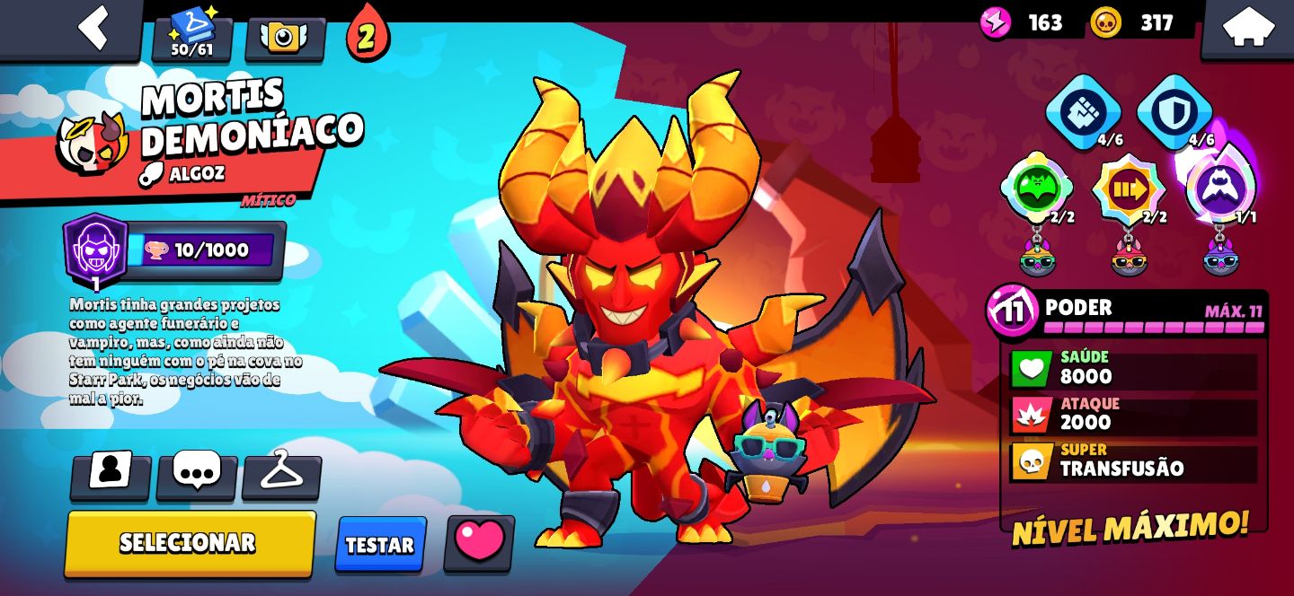 Melhor preço, Conta De Brawl Stars com muitas skins, tendo 10 skins raríssimas.