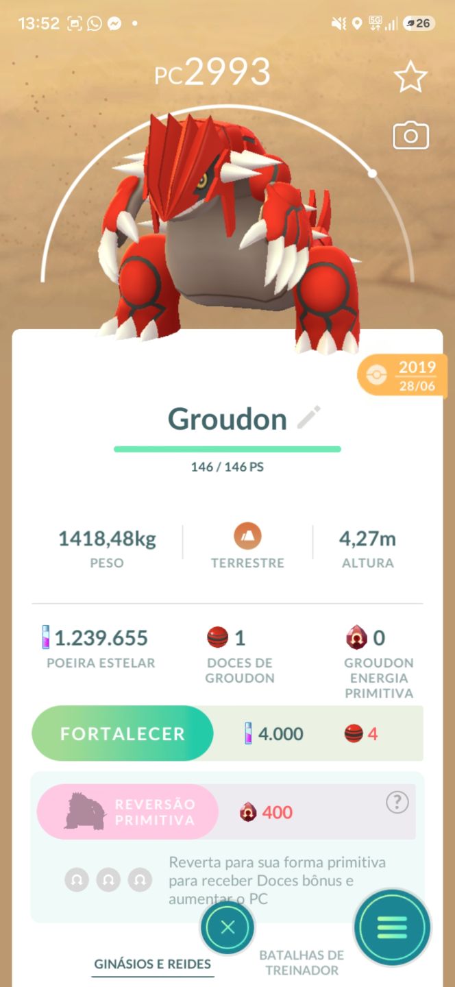 Conta pokemon go 2016, super rara