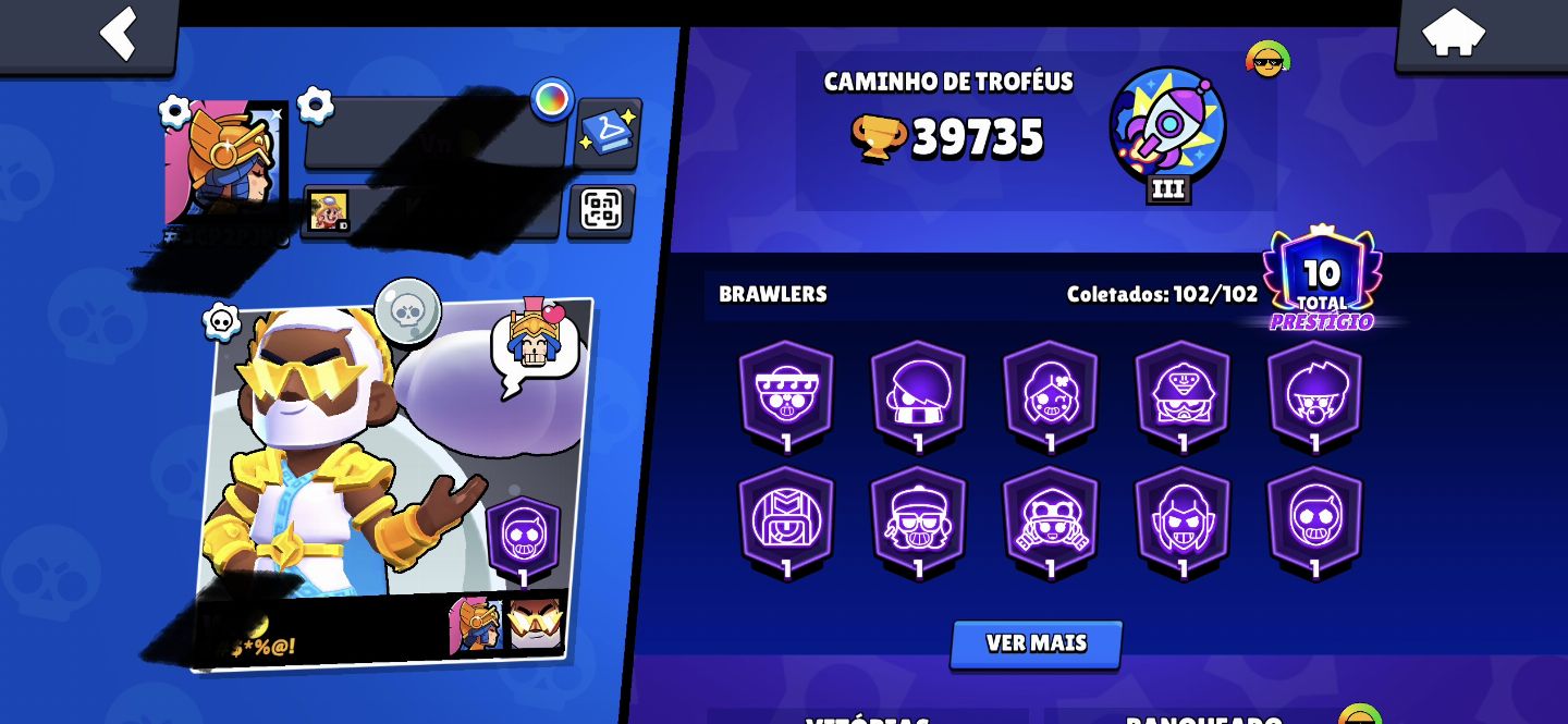 CONTA BRAWL STAR DE COLECIONADOR