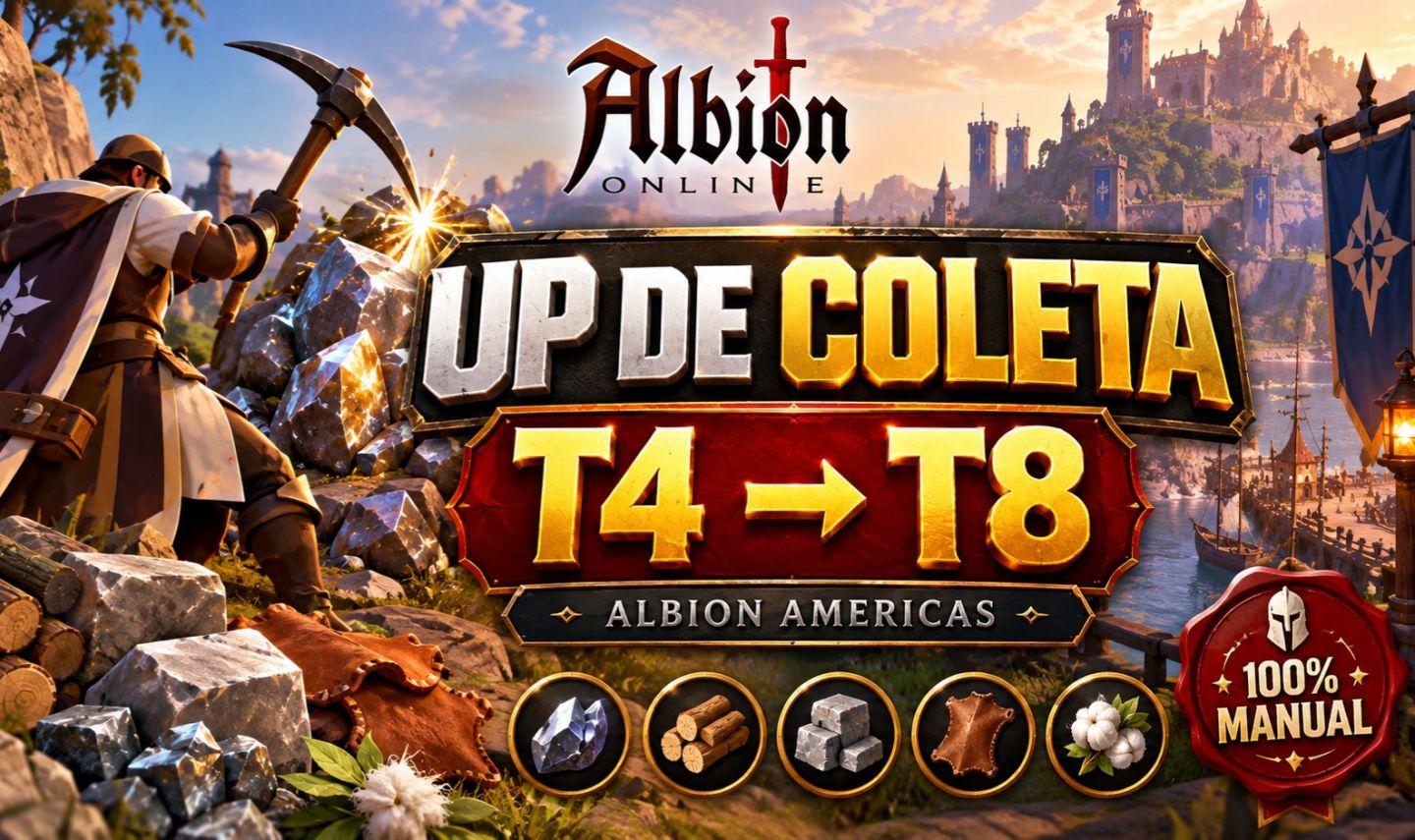 ALBION ONLINE | SERVICE UP DE COLETA T4 AO T8 | AMERICAS
