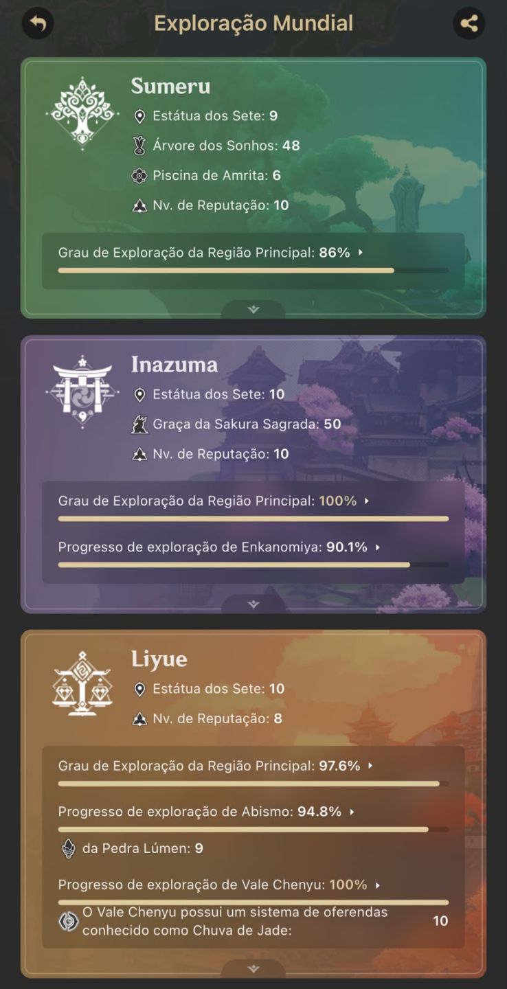 CONTA GENSHIN AR60 C MTS PERSONAGENS: FLINS + BIS, KINICH + BIS, RAIDEN + BIS
