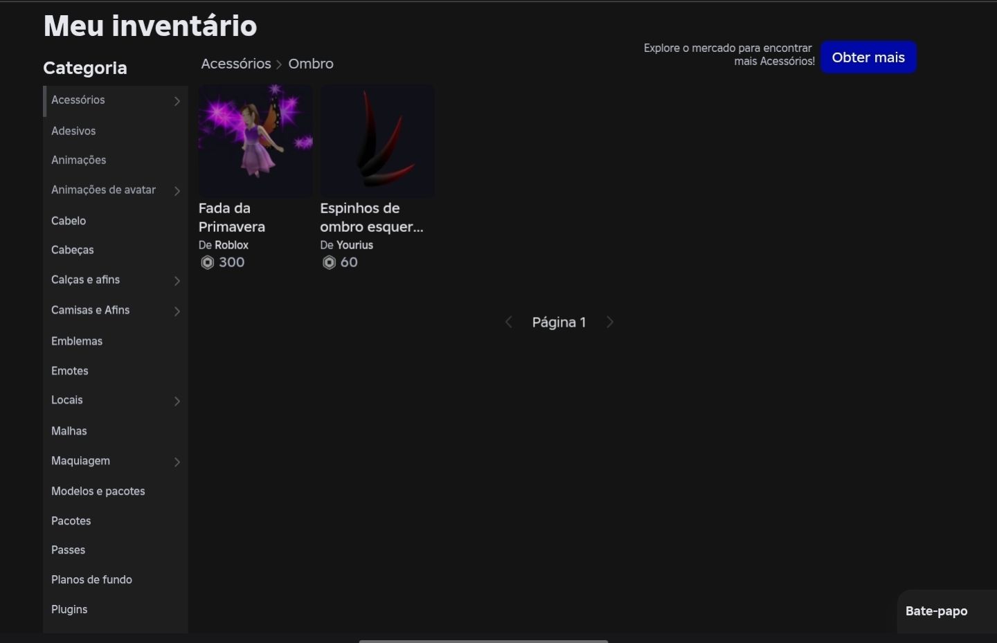 CONTA DE ROBLOX - SKINS E ANIMAÇÕES RARAS (FADA DA PRIMAVEIRA E ANDAR DO ZOMBIE)