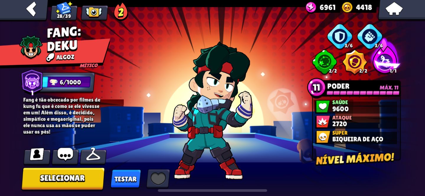 Conta de brawl stars muito braba
